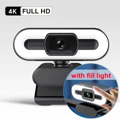 Image de Webcam 4K Ultra HD avec Microphone Intégré