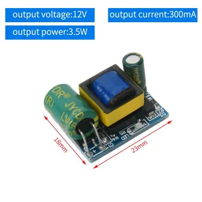 Image de Convertisseur AC/DC 5V 12W - Alimentation Compacte et Précise