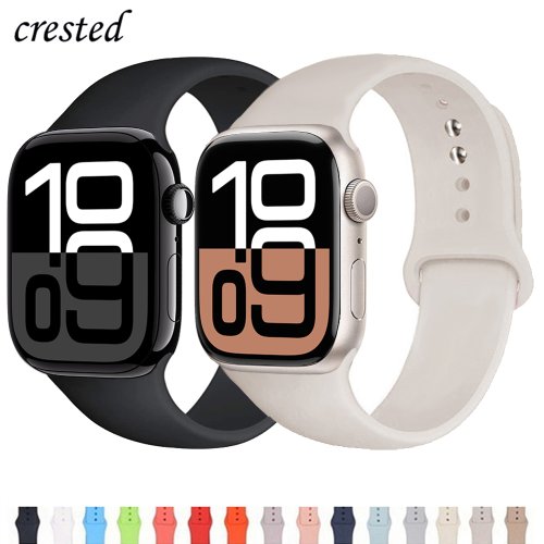 Bild von Silikon-Armband für Apple Watch – Kompatibel mit allen Größen & Serien