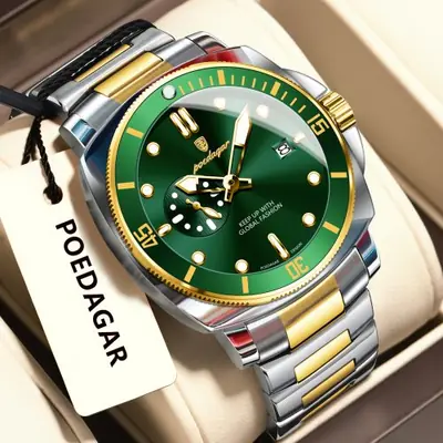Image de Montre Homme Luxe Étanche - Acier Inoxydable & Lumineuse