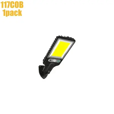 Image de Lampe Solaire LED avec Capteur de Mouvement - 117 COB, 3 Modes d'Éclairage