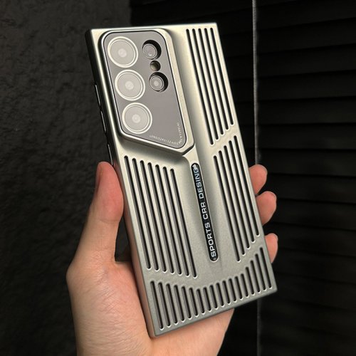 Image of Premium Breathable Cooling Case with Titanium Shockproof Bumper for Samsung Galaxy S25, S24 Ultra, S23 Plus, S22 – Advanced Heat Dissipation & Luxury Protection