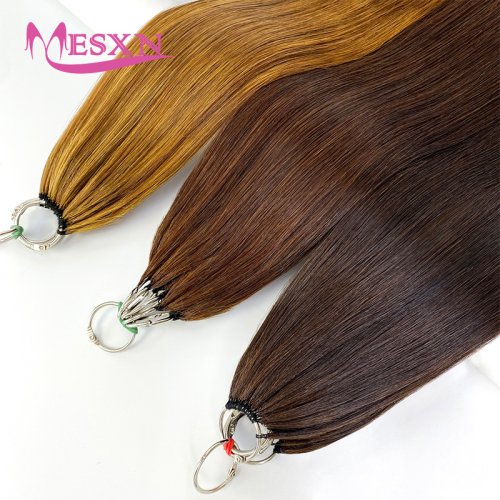 Afbeelding van Echte Menselijke Haar Extensions Bruin Blond 613 – Natuurlijk, Comfortabel en Onzichtbaar voor Volle Volumen