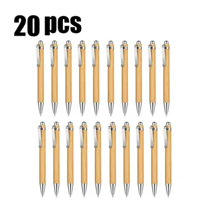Image de Stylos à bille en bambou personnalisés - Cadeaux de mariage & baby shower