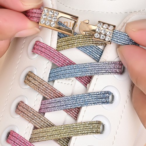 Image de Lacets Élastiques Lumineux Sans Nœud - Mode & Pratique