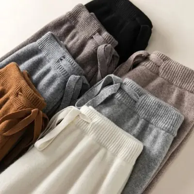 Image de Pantalons Hauts Élastiques Chauds & Chic