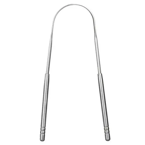 Image de Nettoyeur de Langue Acier Inoxydable - Haleine Fraîche & Hygiène Optimale