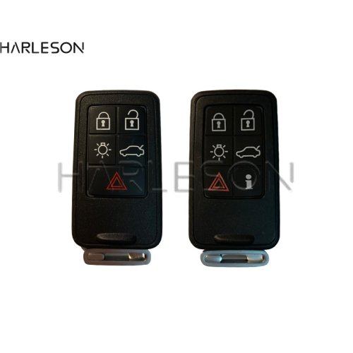 Afbeelding van 5- en 6-knoppen slimme autosleutelhuls voor Volvo S60L, XC60, S80L, V60, V40 – Vervangende sleutelcase met afstandsbediening