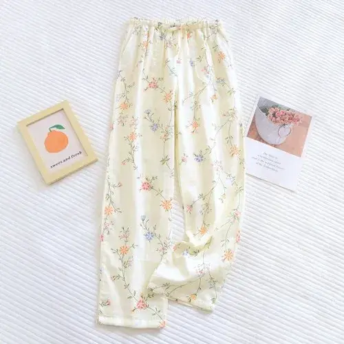 Image de Pyjama Femme Coton Double Gaze - Confort Été & Printemps