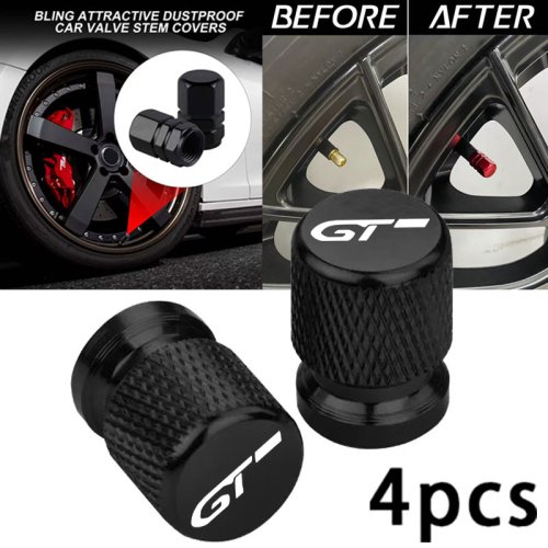 Immagine di 4PCS Accessori Auto Colorati Tappo Valvola Della Gomma Auto Per Peugeot GT GTLine RCZ 308 208 3008 5008
