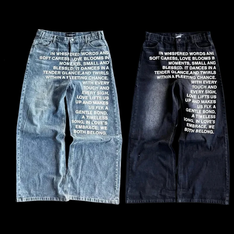 Imagen de Pantalones Vaqueros Y2K Retro para Hombre y Mujer
