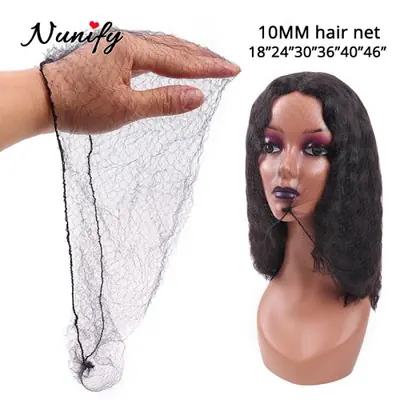 Image de Filets à Cheveux Invisibles - 100 Pièces Noir
