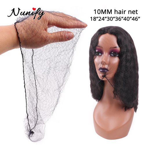 Imagen de Redes para el cabello invisibles con borde elástico - 100 unidades, accesorios de vestir para mechones y pelucas con cierre frontal