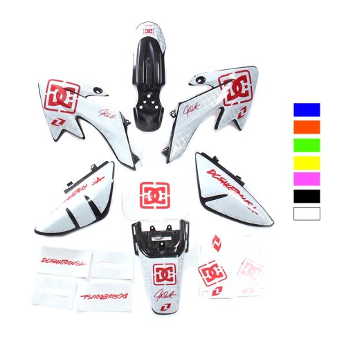 Immagine di Kit Carenatura Moto in Plastica con Adesivi Grafici 3M per Honda XR50, CRF50, 50, 70, 90, 110, 125cc - Pit Bike e Dirt Bike