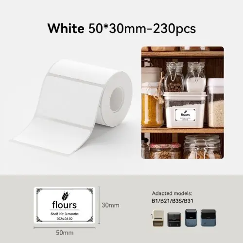 Blanc 50x30mm