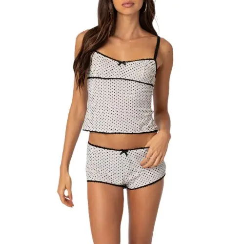 Image de Pyjama Vintage 2 Pièces Femme - Style Y2K & Streetwear