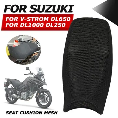 Image de Housse de Siège Moto 3D Antidérapante - Protection Confortable pour Suzuki V-Strom
