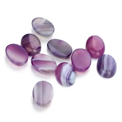 Image de Cabochons Naturels Oeil de Tigre & Opale - Perles Ovales pour Bijoux DIY