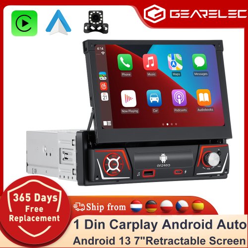 Zdjęcie Radio Samochodowe 7" Android z CarPlay i GPS – Uniwersalne 1 DIN