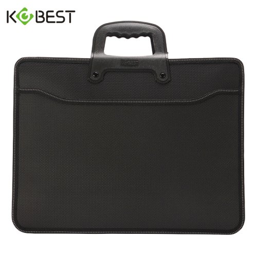Immagine di Borsa per Laptop A4 di Grande Capacità con Cartella Multistrato, Valigetta Portaoggetti per Riunioni e Viaggi d’Affari, Borsa Organizzata per Documenti Ufficio