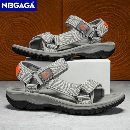 Immagine di Sandali Sportivi da Trekking Classici per Uomo – Scarpe Leggere da Spiaggia e Tempo Libero con Punta Aperta, Traspiranti e Comodi per Passeggiate e Viaggi Estivi