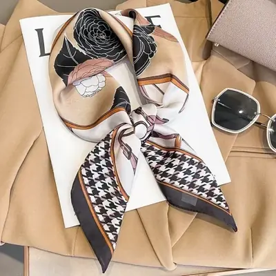 Image de Foulard Soie Luxe - Élégance & Style