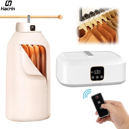 Imagen de Secador de Ropa Portátil con Esterilización UV, Plegable y Eléctrico para Uso en Casa y Viajes