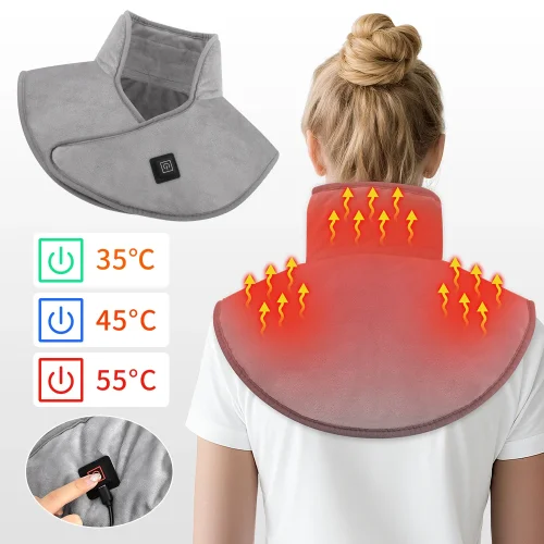 Image de Coussin Chauffant pour Épaules et Cou - USB 3 Niveaux de Chaleur