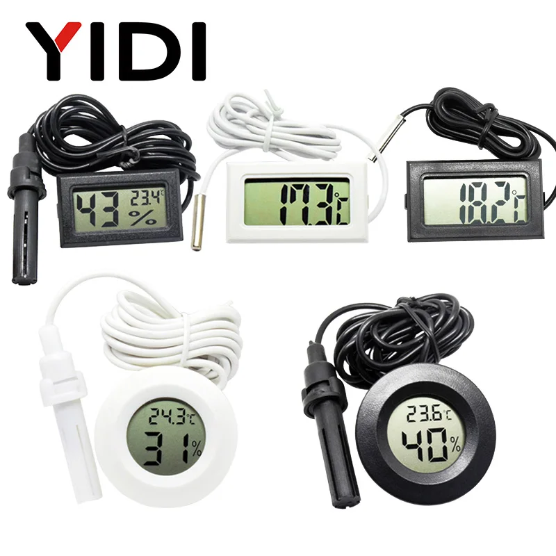 Bild von Digitales LCD-Thermometer & Hygrometer – Präzise Messung für Aquarien, Inkubatoren & mehr
