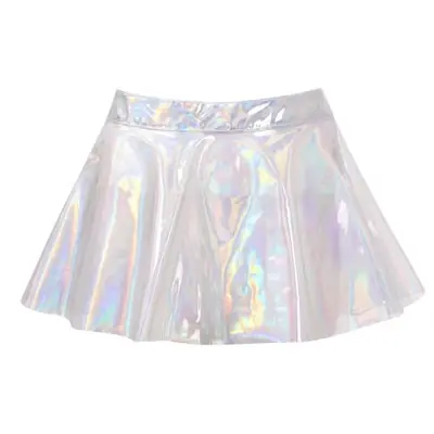 Image de Mini Jupe Brillante Transparente - Style Club & Rave