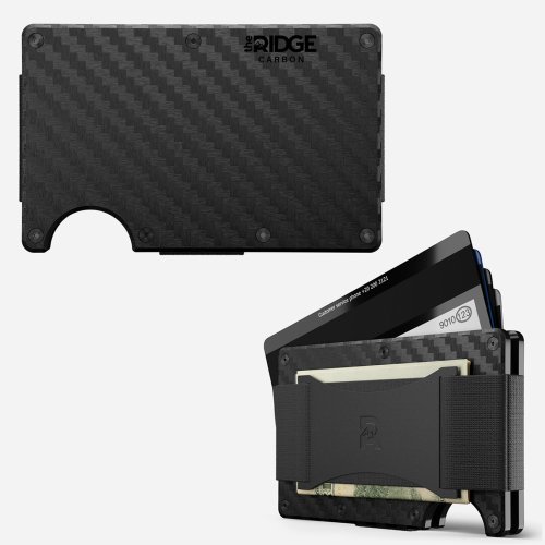 Imagen de Cartera Ridge para hombre: cartera compacta minimalista delgada y tarjetero, carteras de bolsillo frontal con protección RFID para hombre