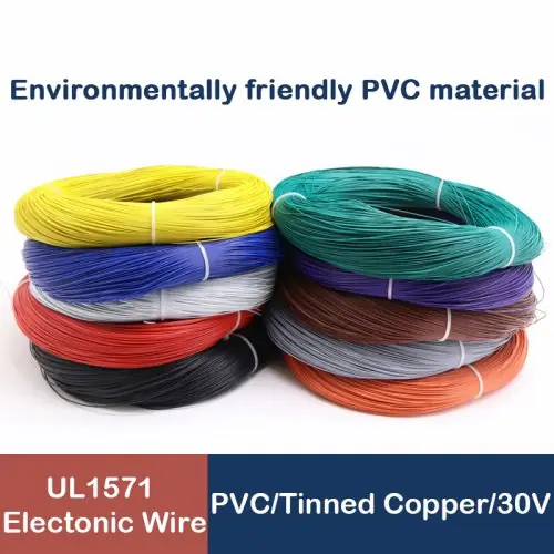 Image de Câble Électrique AWG Isolé PVC - 5m & 10m pour Bricolage et LED