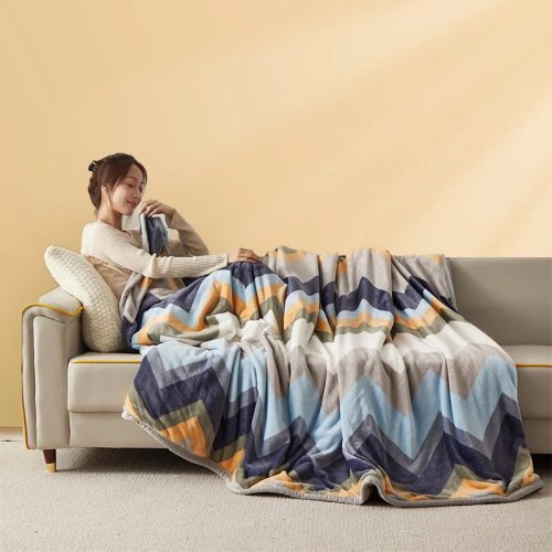 Immagine di Coperta di flanella Extra morbida coperta per aria condizionata addensata