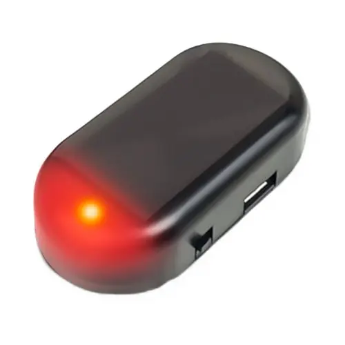 Image de Lampe Anti-Vol Solaire pour Voiture - Alarme Factice Bleue & Rouge
