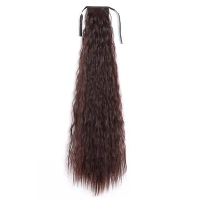 Image de Queue de Cheveux Synthétique 32 Pouces Bouclés - Noir & Blond