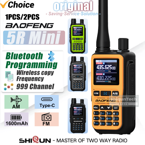 Image of Baofeng UV 5R Mini Walkie Talkie Dual Watch Dual PTT Bluetooth Programming Type-C Jack Four Colors Camping Ham Radio Upgrade 5R