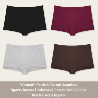 Image de 4 Culottes Femme Coton Sans Couture - Confort & Style