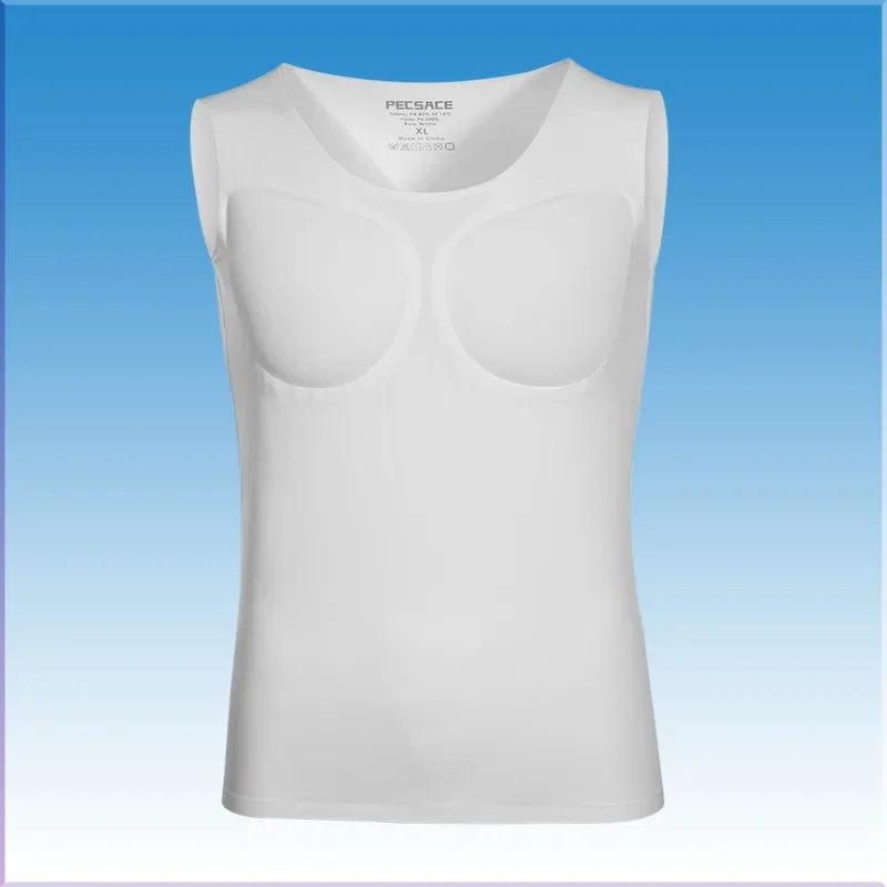 Imagen de Camiseta con músculos falsos en 3D para hombre, ropa interior de Cosplay para brazo y pecho, moldead...