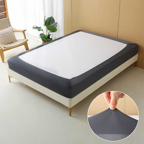 Image of Soft Stretchable Bed Skirt with Non-Slip Design – Ultra-Comfortable, Machine Washable Bed Cover for Bedroom and Living Room Decor