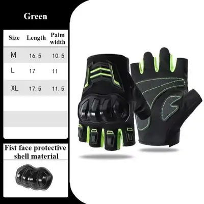 Gants Moto Respirants Demi-Doigt Anti-Dérapants