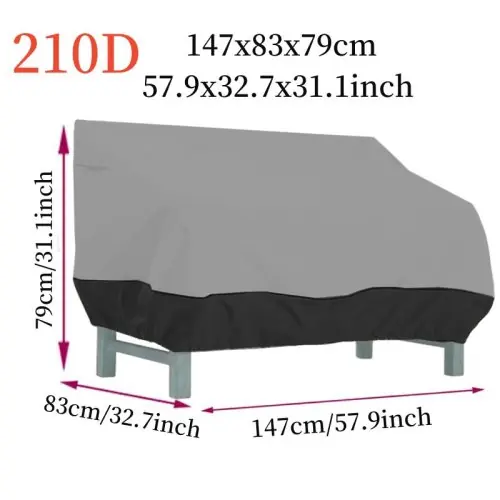 Image de Housse de Protection Extérieure Anti-Poussière et UV pour Canapé et Chaise