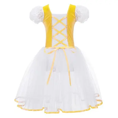 Image de Tutu de Ballet Professionnel pour Filles - Justaucorps en Velours & Maille