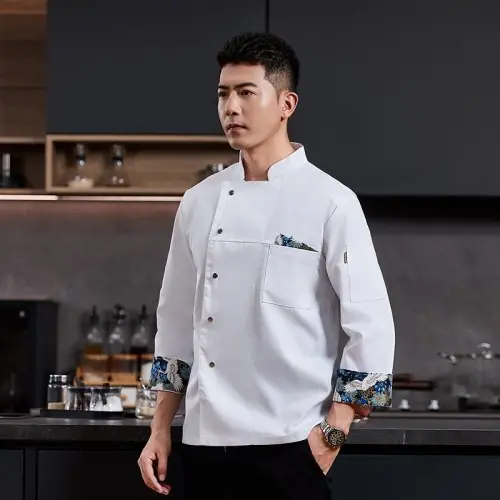 Image de Uniforme de Chef - Veste Respirante avec Logo