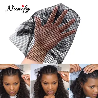 Image de Filet à Cheveux Noir Élastique - Perruque Dentelle Tissage