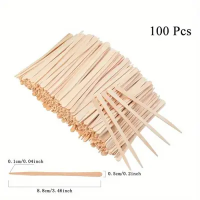 Image de Bâtonnets d'Épilation en Bois Jetables - 500 Pièces