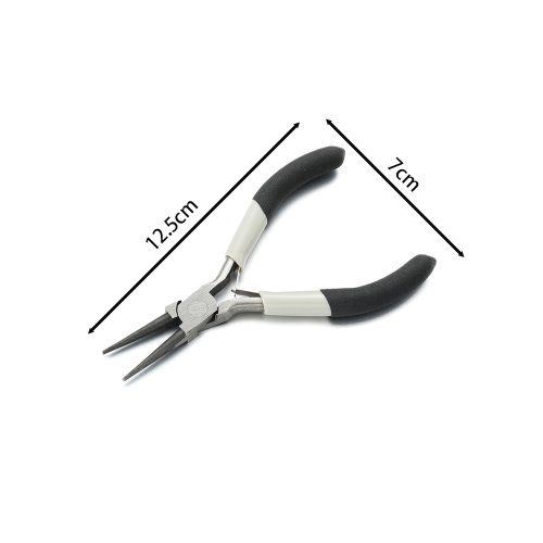 Immagine di Pinza diagonale per filo da taglio a becco tondo con ago durevole per la creazione di gioielli in ac...