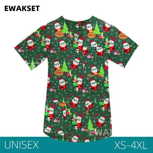 Image de Uniformes Médicaux T-Shirt à Col en V pour Infirmières