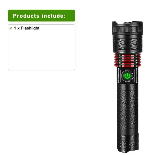 Image de Torche LED Ultra Puissante 20Mlm - Zoomable & Rechargeable