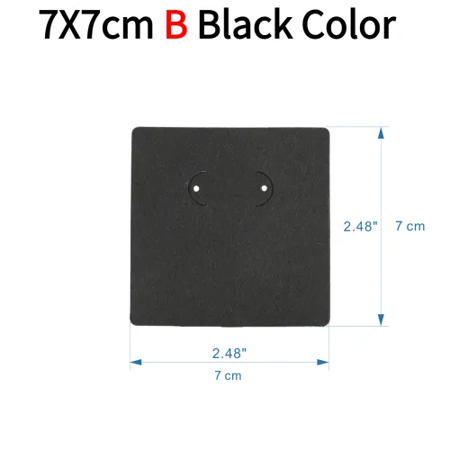 7x7cm B typ czarny