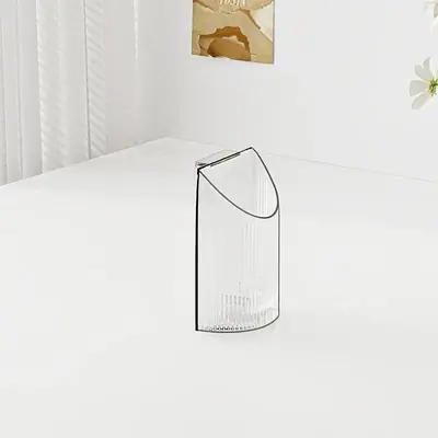 Image de Serre-Livres Acrylique Transparent avec Poignée - Organisateur Bureau